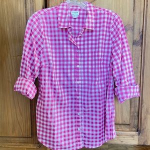 J. Crew Factory classic gingham button-down